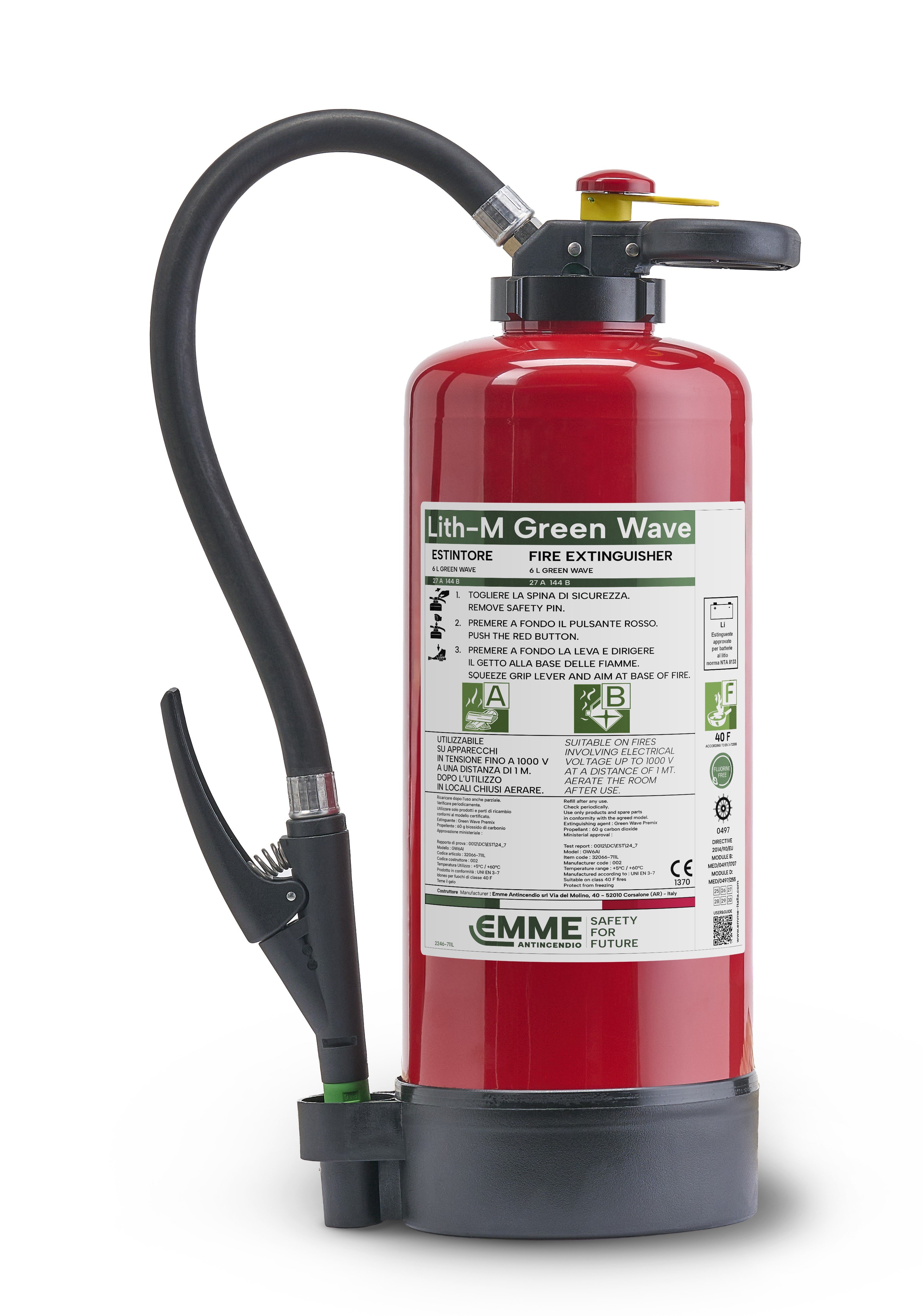 Feuerlöscher für Lithium-Batterie-Feuerlöscher