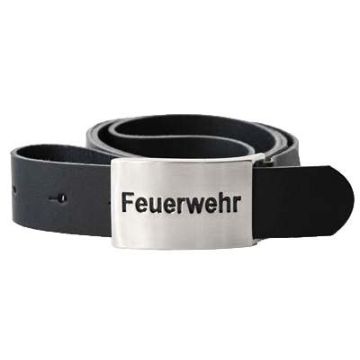 Ceinture En Cuir Avec Fermeture Feuerwehr