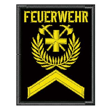 Gradabzeichen F1 Mit Aufschrift «Feuerwehr» Mit Klett