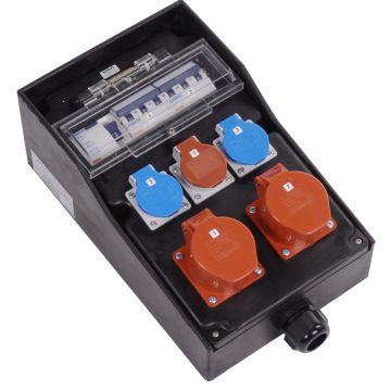Hartgummi-Steckdosenverteiler 400 V