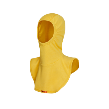 Cagoule ignifuge à 2 couches, jaune