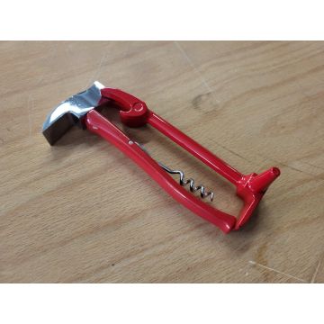 Package Flaschenöffner Halligan rot und Korkenzieher Axt