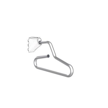 Cintre Air Hanger Inox en acier inoxydable, amovible