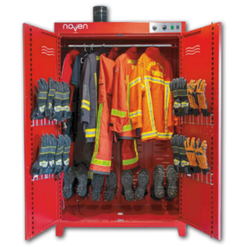 Dispositif de séchage/désinfection/décontamination pour sapeurs-pompiers
