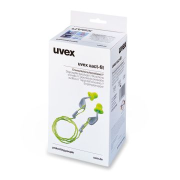 Bouchons auriculaires jetables uvex xact-fit, boîte de 50 paires