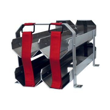 Lagerung für 4 Druckluftflaschen (quadratisch)