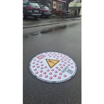 Cache magnétique Ø710 mm pour les services incendie et l’industrie