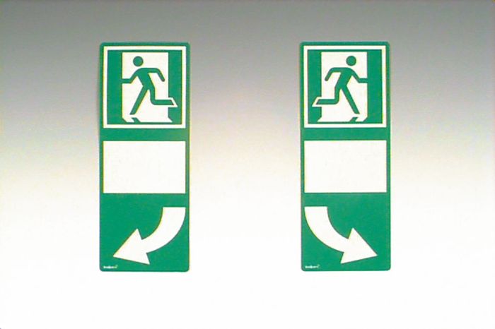 Sortie de secours pour poignée de porte, sortie à gauche