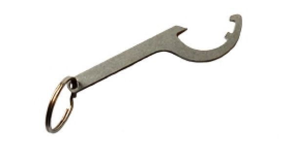 Porte-clés décapsuleur en forme de clé de raccords