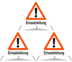 Triopan Faltsignal Einsatzleitung