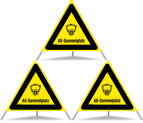 Panneau de signalisation pliable Triopan