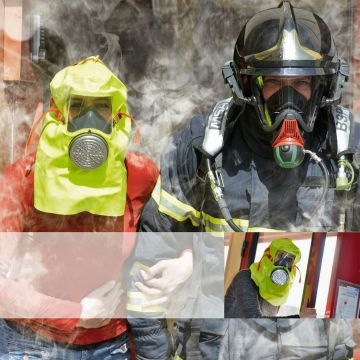 Cagoule de protection incendie S-Cap, en coffret mural