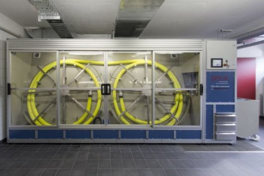 Installation d'entretien SPZ-K pour tuyaux Bockermann