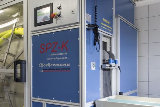 Installation d'entretien SPZ-K pour tuyaux Bockermann