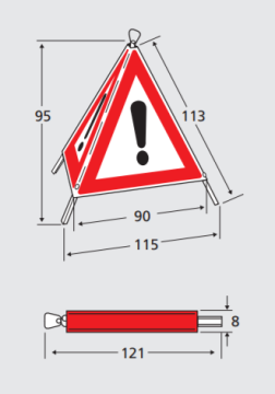Triopan Faltsignal Sanität «Symbol STAR OF LIFE»