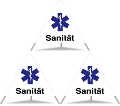 Triopan Faltsignal Sanität «Symbol STAR OF LIFE»