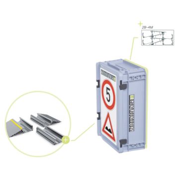 Modul-Schlauchbrücke Aluminium 75 mm