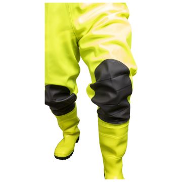 Wathose Hi-Vis mit S5 Sicherheitsstiefel