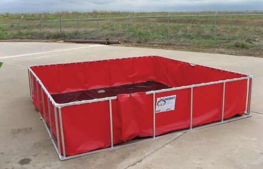 Wassertank mit Doppelklapprahmen Husky 18900 l