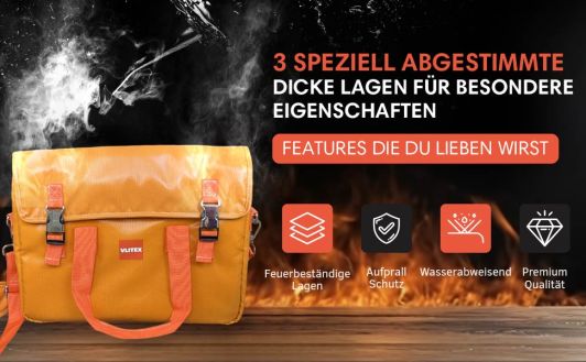 Brandbegrenzungstasche für Laptops