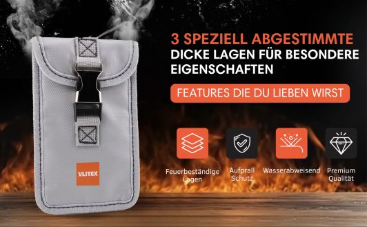 Brandbegrenzungstasche Smartphone