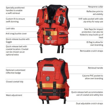 Rettungsweste Crewsaver Swift Water Rescue Buoyancy