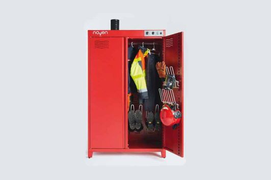 Dispositif de séchage/désinfection/décontamination pour sapeurs-pompiers