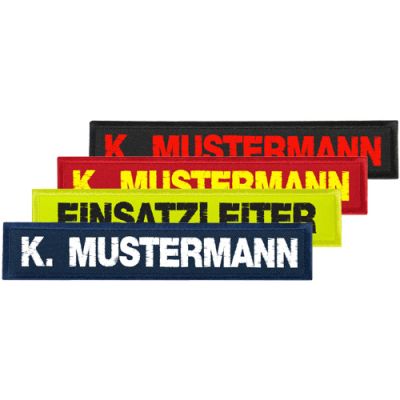 Namensetiketten Auf Klett