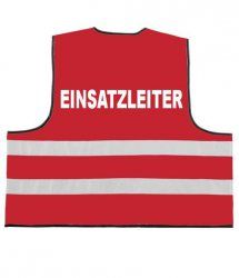 Funktions­Kennzeichnungsweste Inkl. Brund Und Rückenschild Aufdruck Einzeilig