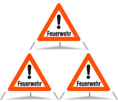Triopan Faltsignal Feuerwehr !