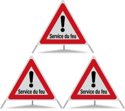 Triopan Faltsignal Service du feu