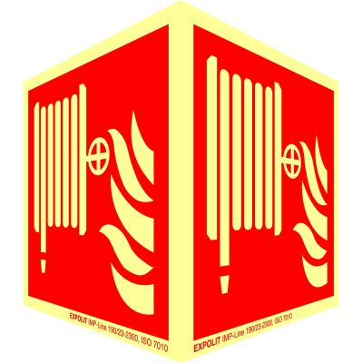 Panneau d'angle poste incendie 