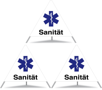 Triopan Faltsignal Sanität «Symbol STAR OF LIFE»