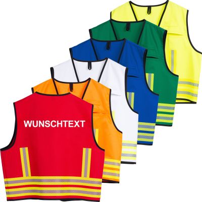 Kennzeichnungsweste BASIC 3.0, mit individuellem Aufdruck