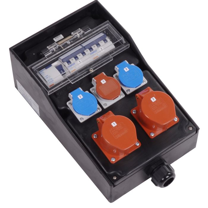 Hartgummi-Steckdosenverteiler 400 V