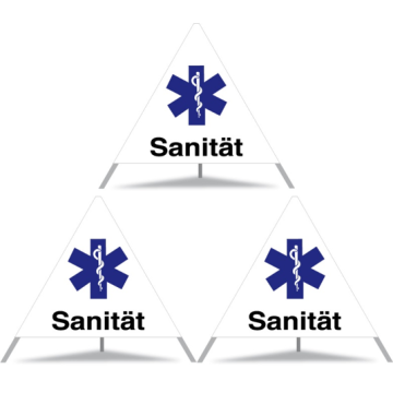 Panneau de signalisation pliable Triopan symbole 'Star of Life'