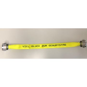 Feuerwehrschlauch mit Wunschtext 