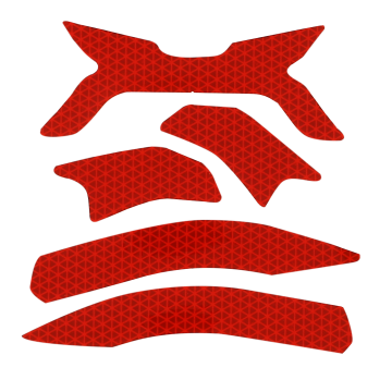 Aufkleber Prisma rot