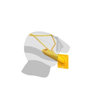Helmdüse für offene Helme, gelb