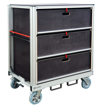 Conteneur sur roulettes pour appareils respiratoires