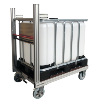 Conteneur sur roulettes IBC