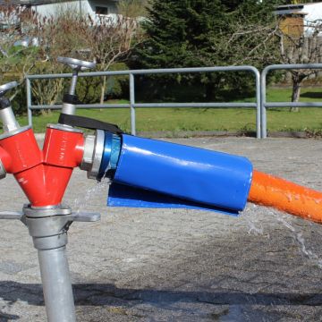Protection anti-éclaboussures rescue-tec pour systèmes de réseau
