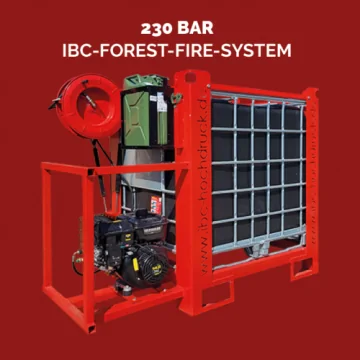 Système d’extinction IBC pour feux de forêts, 1000 litres