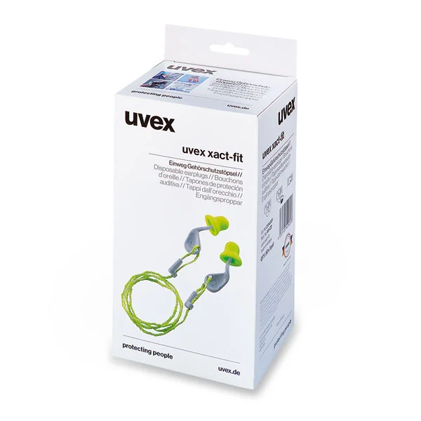 Einweggehörschutzstöpsel uvex xact-fit  50 Paar in Box