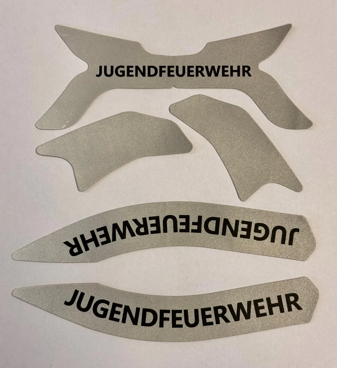 Aufkleber grau Jugendfeuerwehr 5er Set