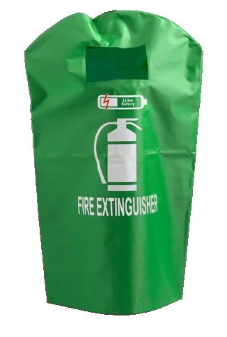 Schutzhaube für 6L Lithium-Batterie-Feuerlöscher – PVC, Grün